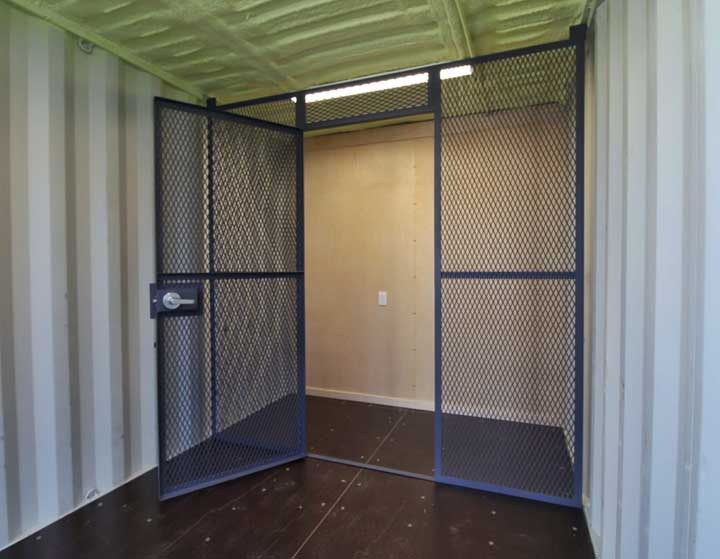 7′ Office Container + Storage Locker - Custom Cubes