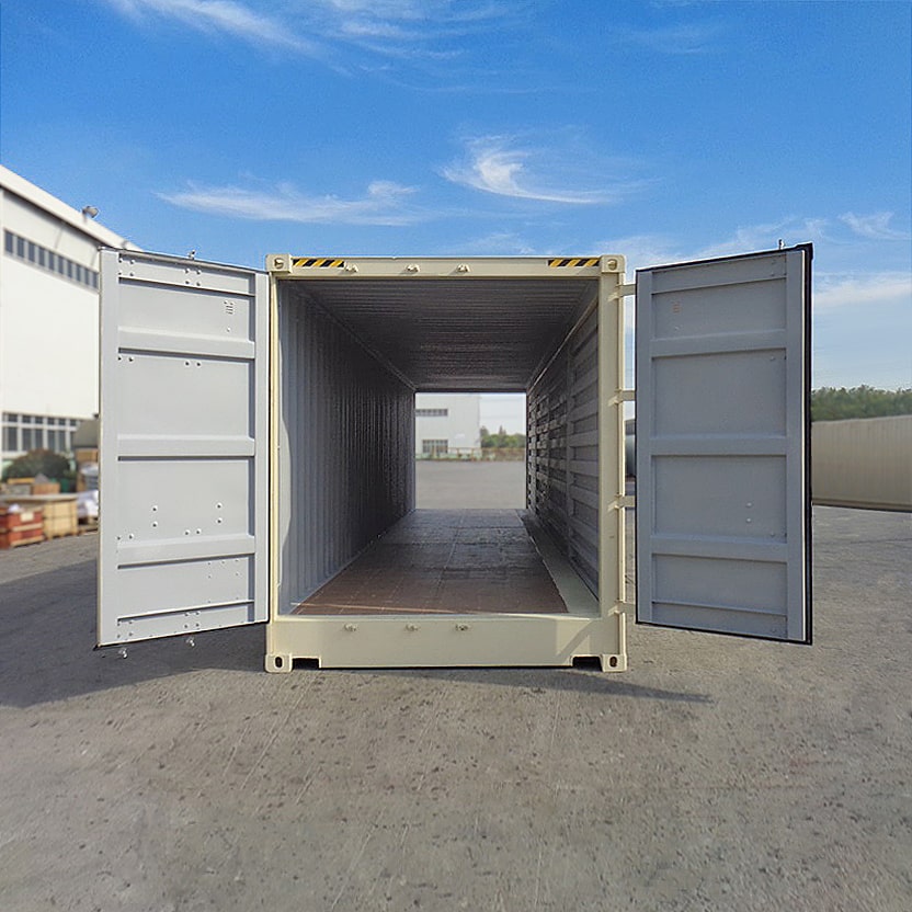 40’HC New (1-trip) “Openside” Shipping Container - Custom Cubes