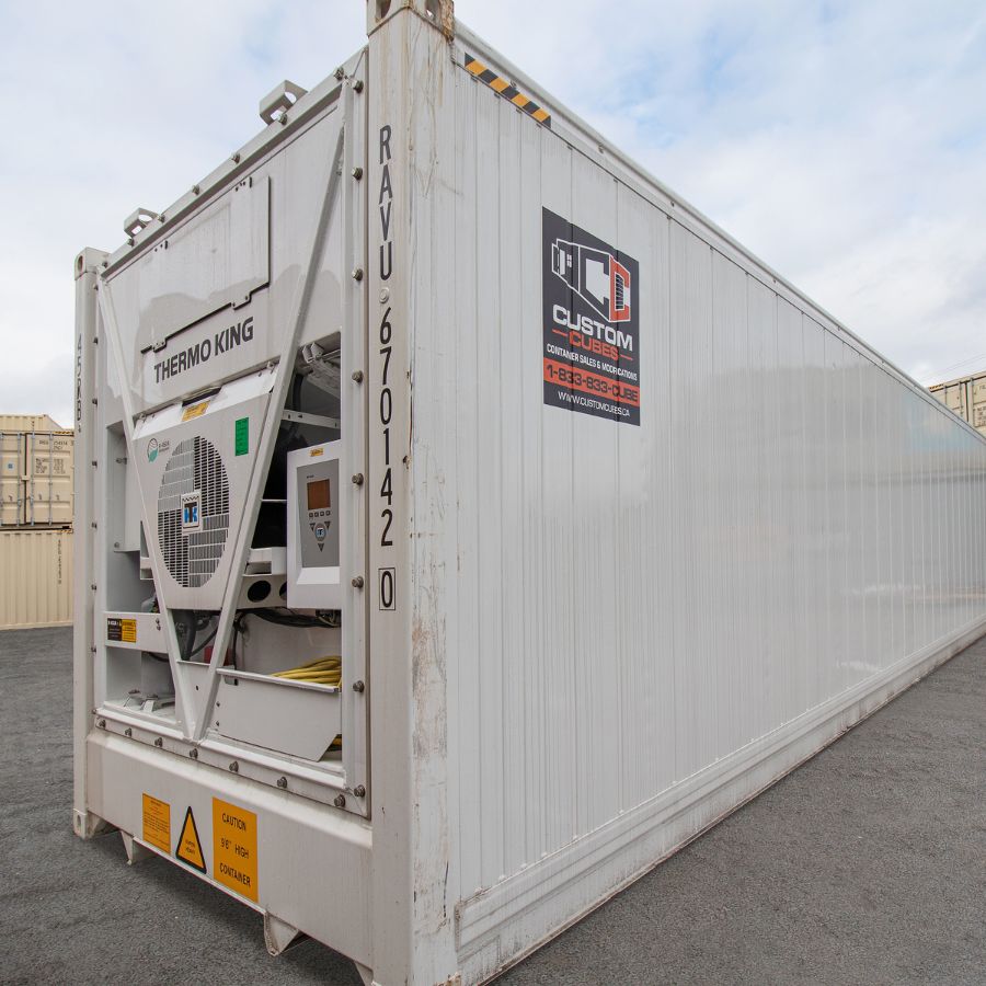 40’HC New (1-trip) Refrigerated Container (Working Reefer) - Custom Cubes