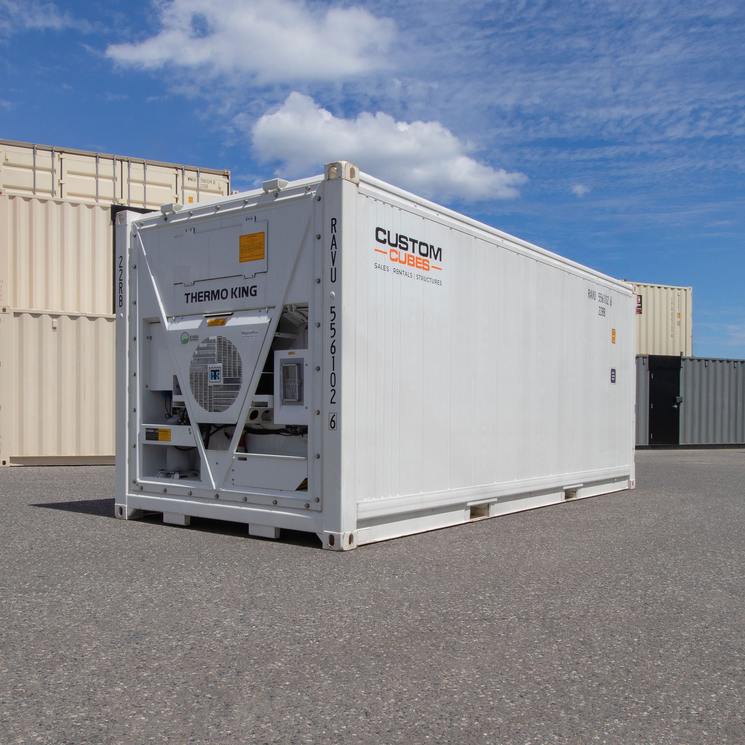 20’ New (1-trip) Refrigerated Container (Working Reefer) - Custom Cubes