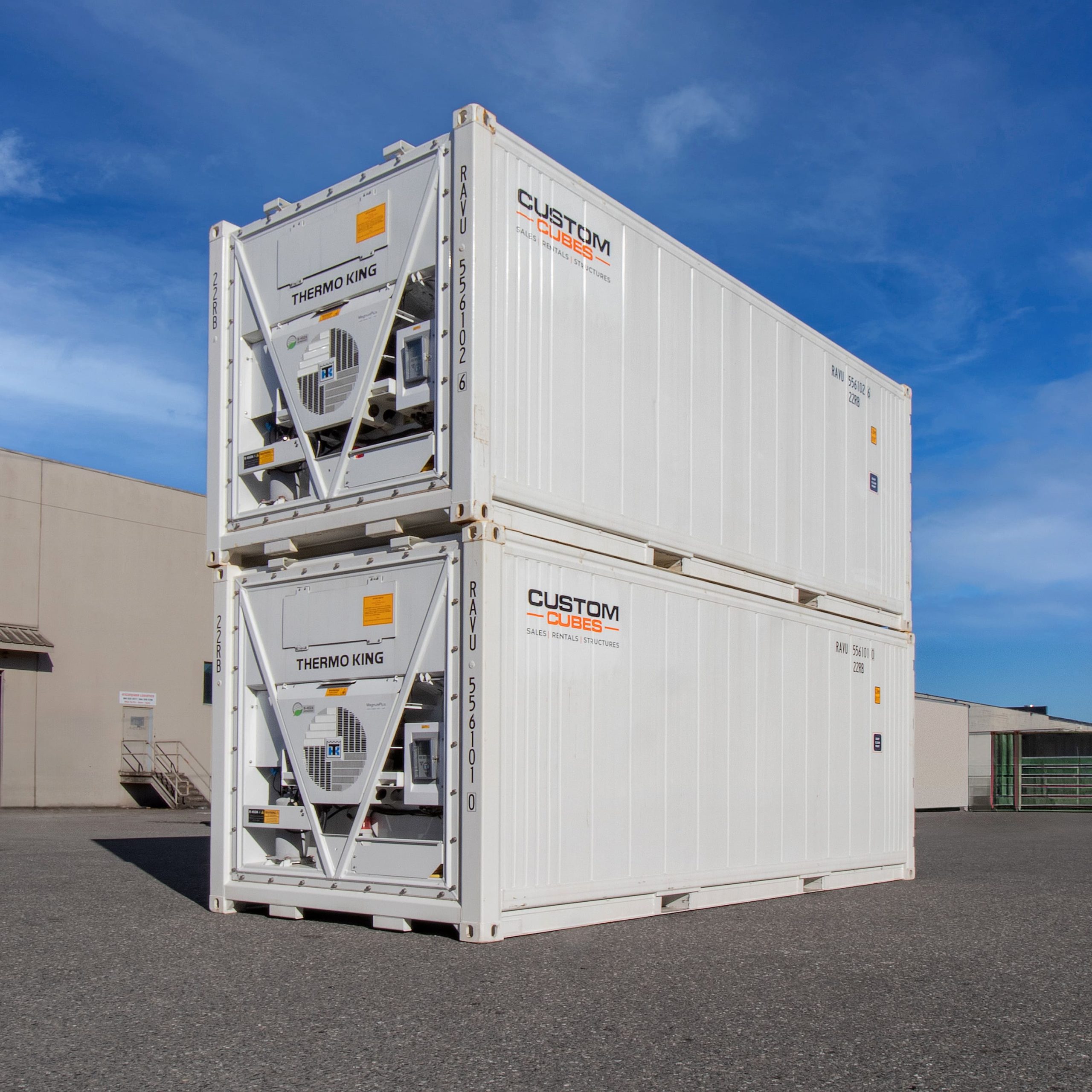 20’ New (1-trip) Refrigerated Container (Working Reefer) - Custom Cubes