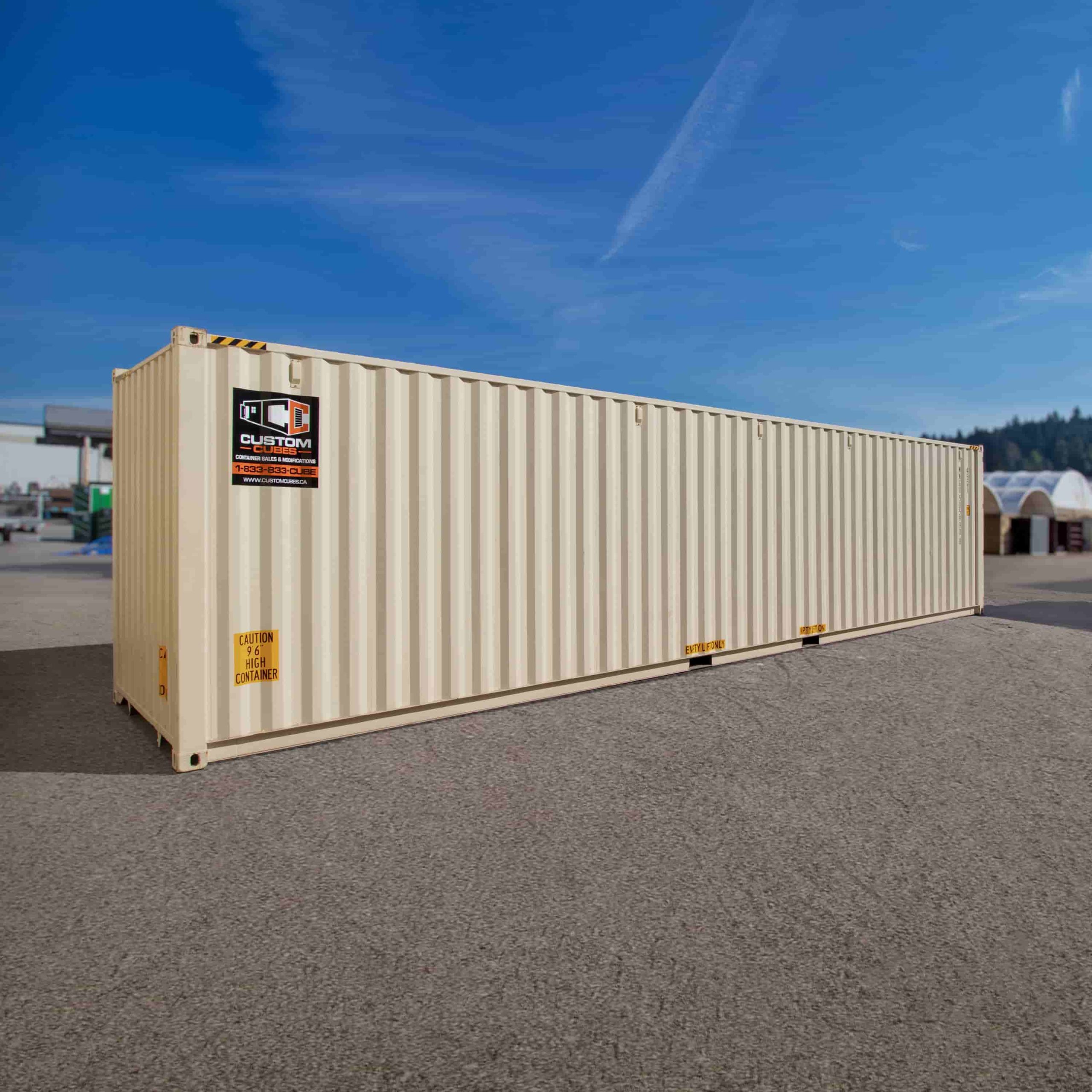40’HC New (1-trip) Shipping Container - Custom Cubes