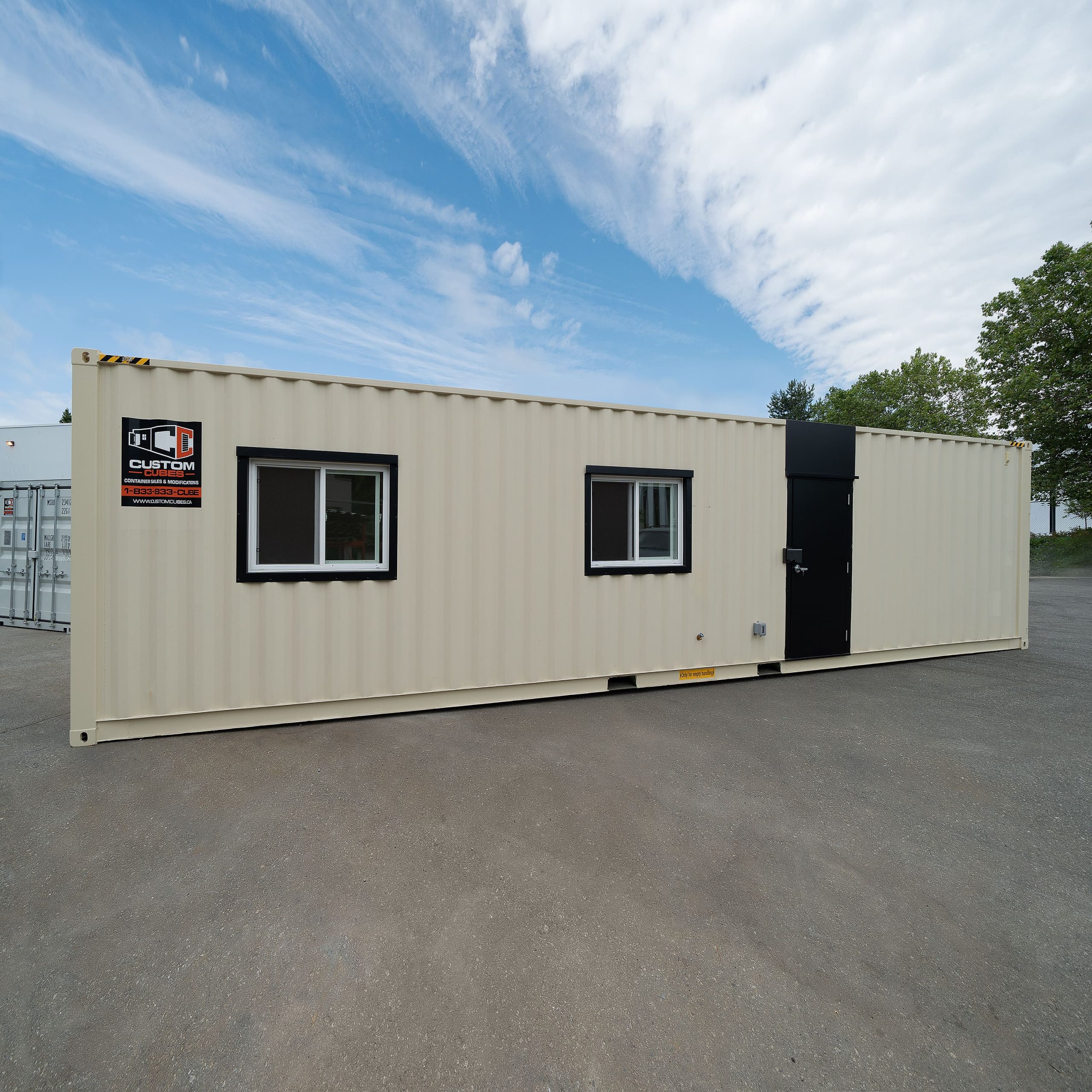 40’ Processing unit with walk in Cooler - Custom Cubes