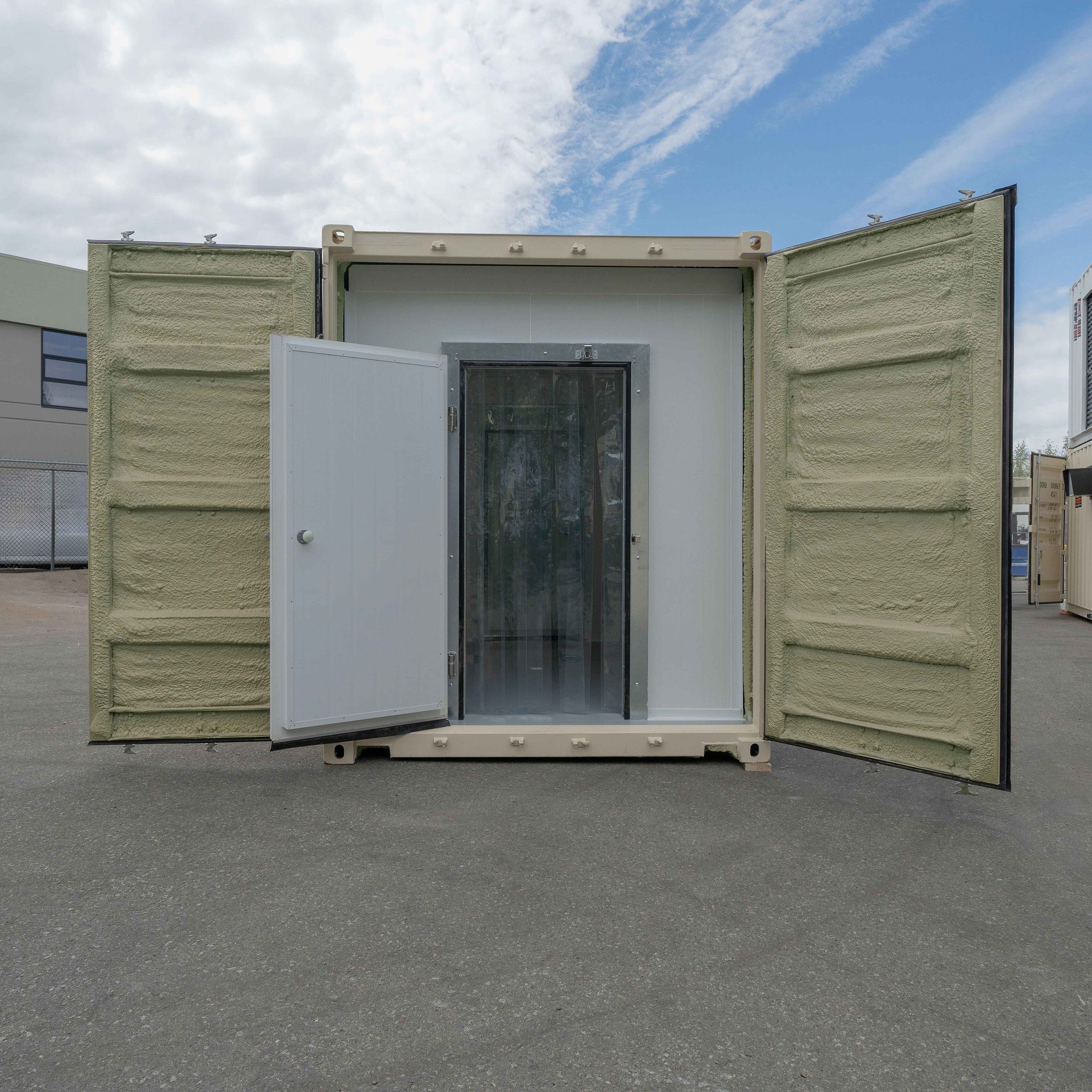 40’ Processing unit with walk in Cooler - Custom Cubes