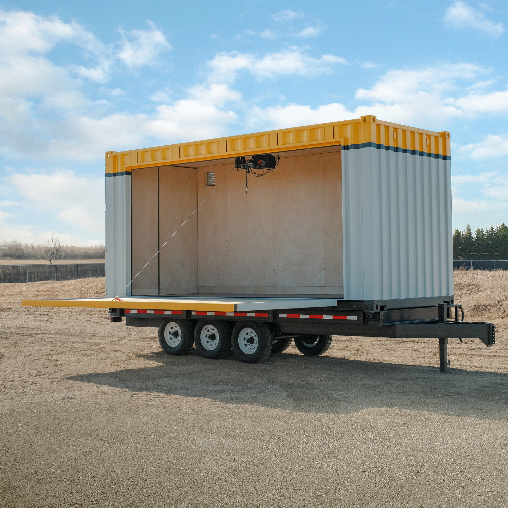 20′ w/ Battery operated drop down wall - Custom Cubes