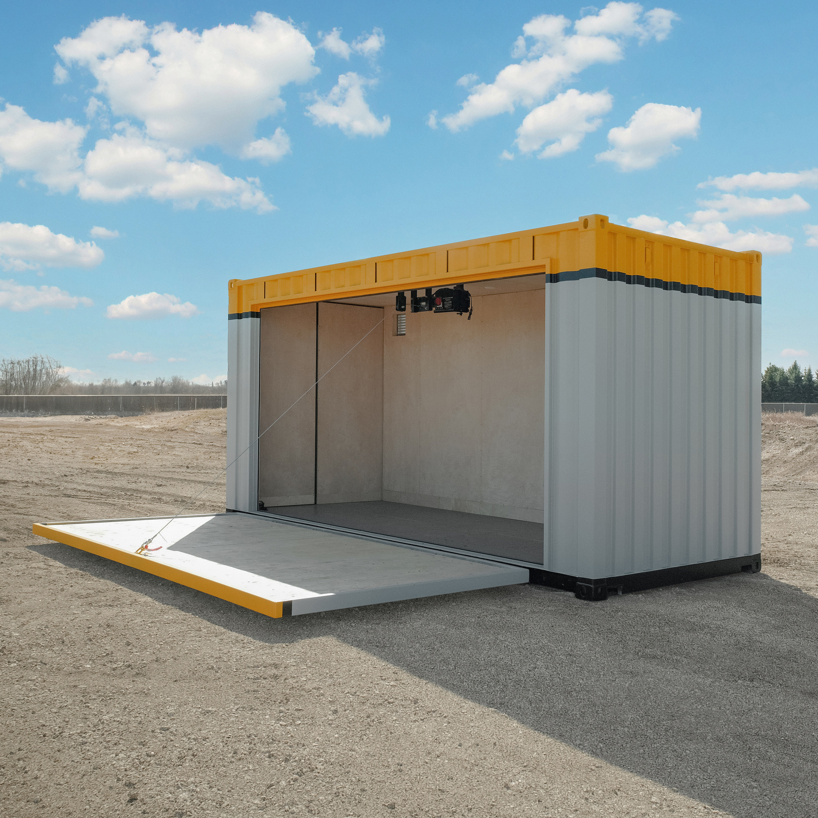 20′ w/ Battery operated drop down wall - Custom Cubes
